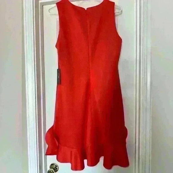 NWT VINCE CAMUTO Ruffle-Hem Shift Dress Size 10 - Picture 5 of 10